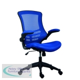 Jemini Jaya Mesh Back Chair with Folding Arms 680x670x1070mm Blue KF77785