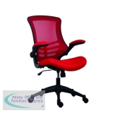 Jemini Jaya Mesh Back Chair with Folding Arms 680x670x1070mm Red KF77788