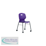 Titan Arc Mobile Four Leg Chair Size 6 Grape KF77834