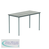 Polaris Rectangular Multipurpose Table 1200x600x730mm Alaskan Grey Oak/Silver KF77902