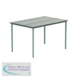 Polaris Rectangular Multipurpose Table 1200x800x730mm Alaskan Grey Oak/Silver KF77904