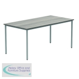 Polaris Rectangular Multipurpose Table 1600x800x730mm Alaskan Grey Oak/Silver KF77905