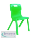 Titan One Piece Classroom Chair 360x320x513mm Green KF78504