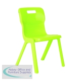 Titan One Piece Classroom Chair 432x408x690mm Lime KF78520