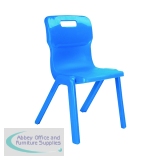 Titan One Piece Classroom Chair 360x320x513mm Blue (Pack of 10) KF78537