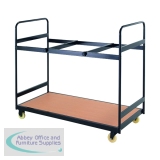 Titan Folding Exam Desk Trolley 25 Capacity 600x1225x1150mm KF78655