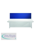 Jemini Straight Desk Mounted Screen 1600x25x400mm Blue KF78981