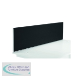 Jemini Straight Desk Mounted Screen 1800x25x400mm Black KF79002