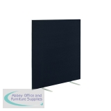 Jemini Floor Standing Screen 1600x25x1200mm Black KF79009