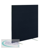 Jemini Floor Standing Screen 1600x25x1800mm Black KF79015