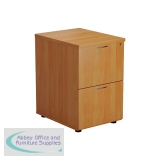 Jemini 2 Drawer Filing Cabinet 464x600x710mm Beech KF79455