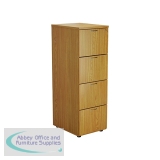 Jemini 4 Drawer Filing Cabinet 464x600x1365mm Nova Oak KF79857