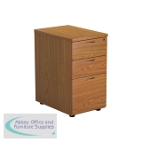 Jemini 3 Drawer Desk High Pedestal 404x600x730mm Nova Oak KF79858