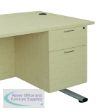 Jemini 2 Drawer Fixed Pedestal 404x500x495mm Maple KF79863