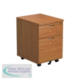 Jemini 2 Drawer Mobile Pedestal 404x500x595mm Nova Oak KF79872