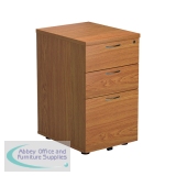 3 Drawer Under Desk Pedestal Nova Oak KF79874