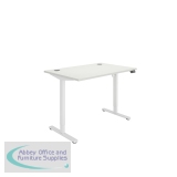 Astin Economy Single Motor Sit/Stand Desk 1200x800x705-1220mm Arctic White/White KF800012