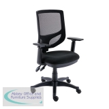 Astin Nesta Mesh Back Operator Chair Black with Adjustable Arms 590x900x1050mm Charcoal KF800023