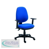 Astin Nesta Operator Chair with Adjustable Arms 590x900x1050mm Royal Blue KF803947