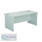 Jemini Rectangular Panel End Desk 1400x800x730mm White KF804437