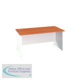 Jemini Rectangular Panel End Desk 1800x800x730mm Beech KF804826