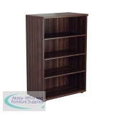 Jemini Wooden Bookcase 800x450x1200mm Dark Walnut KF810339