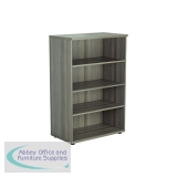 Jemini Wooden Bookcase 800x450x1200mm Grey Oak KF810346