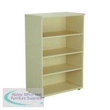 Jemini Wooden Bookcase 800x450x1200mm Maple KF810353