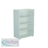 Jemini Wooden Bookcase 800x450x1200mm White KF810377