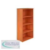 Jemini Wooden Bookcase 800x450x1600mm Beech KF810384