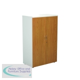 Jemini Wooden Cupboard 800x450x1600mm White/Nova Oak KF810490