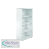 Jemini Wooden Bookcase 800x450x1600mm White KF810544