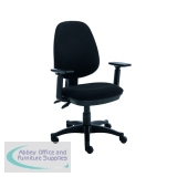 Astin Nesta Operator Chair with Adjustable Arms 590x900x1050mm Black KF810787