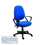 Astin Nesta Operator Chair with Fixed Arms 590x900x1050mm Royal Blue KF810927