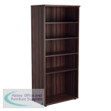 Jemini Wooden Bookcase 800x450x1800mm Dark Walnut KF810988