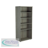 Jemini Wooden Bookcase 800x450x1800mm Grey Oak KF810995