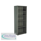 Jemini Wooden Bookcase 800x450x2000mm Grey Oak KF811169