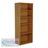 Jemini Wooden Bookcase 800x450x2000mm Nova Oak KF811183