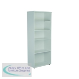 Jemini Wooden Bookcase 800x450x2000mm White KF811190