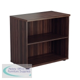 Jemini Wooden Bookcase 800x450x730mm Dark Walnut KF811329