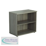 Jemini Wooden Bookcase 800x450x730mm Grey Oak KF811336