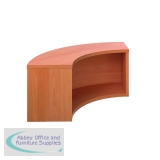 Jemini Reception Modular Corner Riser Units 800x800x400mm Beech KF816493