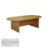 Jemini D-End Meeting Table 1800x1000x730mm Nova Oak KF816691