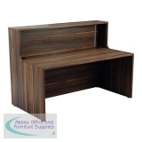 Jemini Reception Unit 1400x800x740mm Dark Walnut KF818190