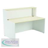 Jemini Reception Unit 1400x800x740mm Maple/White KF818381