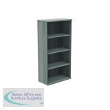 Polaris Bookcase 3 Shelf 800x400x1592mm Alaskan Grey Oak KF821166