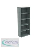 Polaris Bookcase 4 Shelf 800x400x1980mm Alaskan Grey Oak KF821176