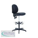 Jemini Medium Back Draughtsman Chair with Adjustable D-Kit Charcoal KF822471