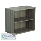 Jemini Wooden Bookcase 800x450x730mm Grey Oak KF822591