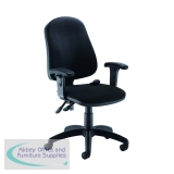 Jemini Intro Posture Chair with Arms 640x640x990-1160mm Black KF822592